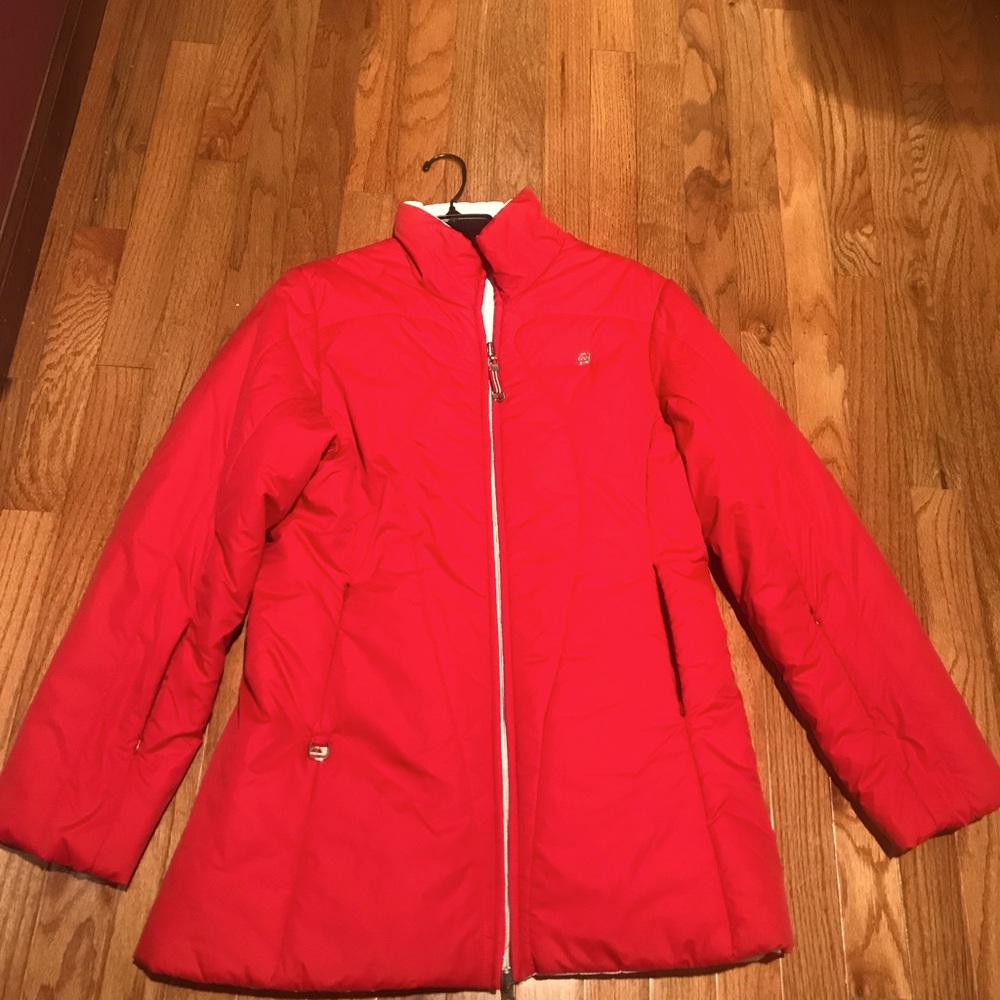 Coat - Reversible Red or White                             Like NEW without tags